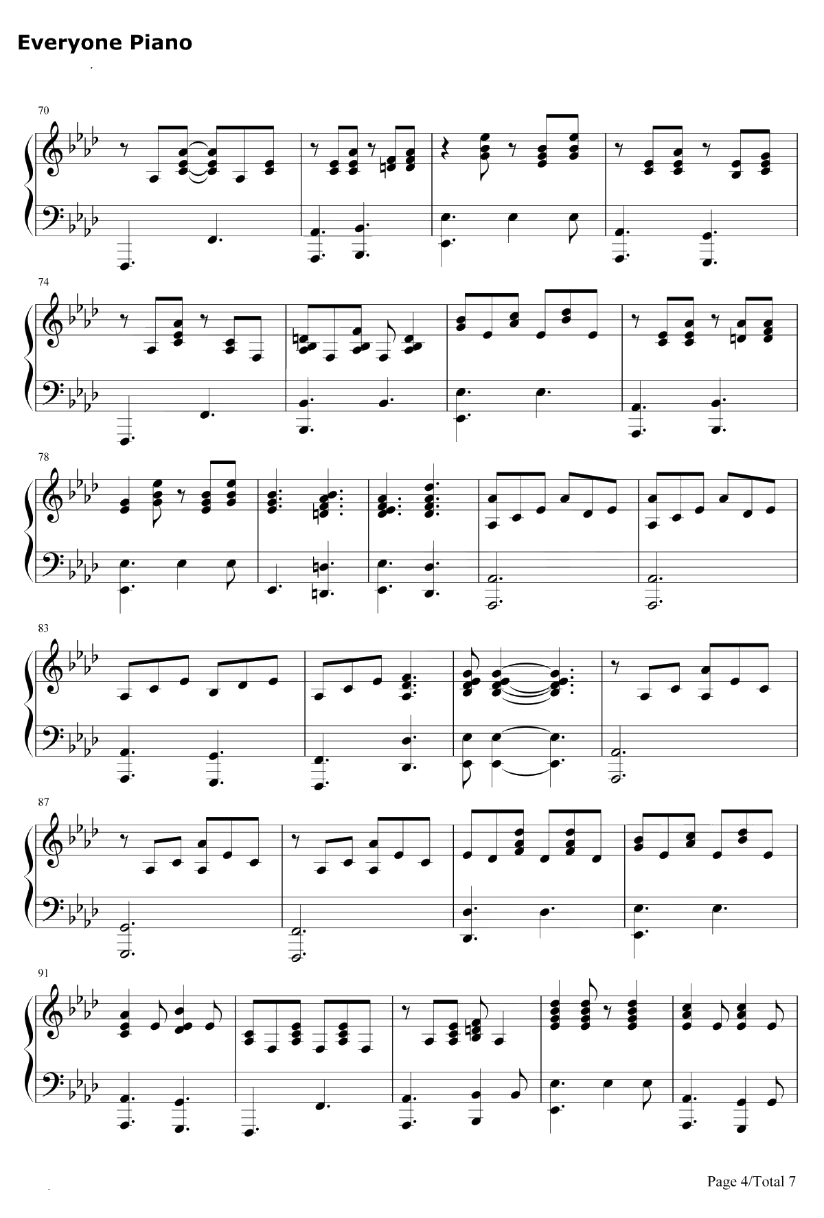 Some body to Love钢琴谱-Queen4