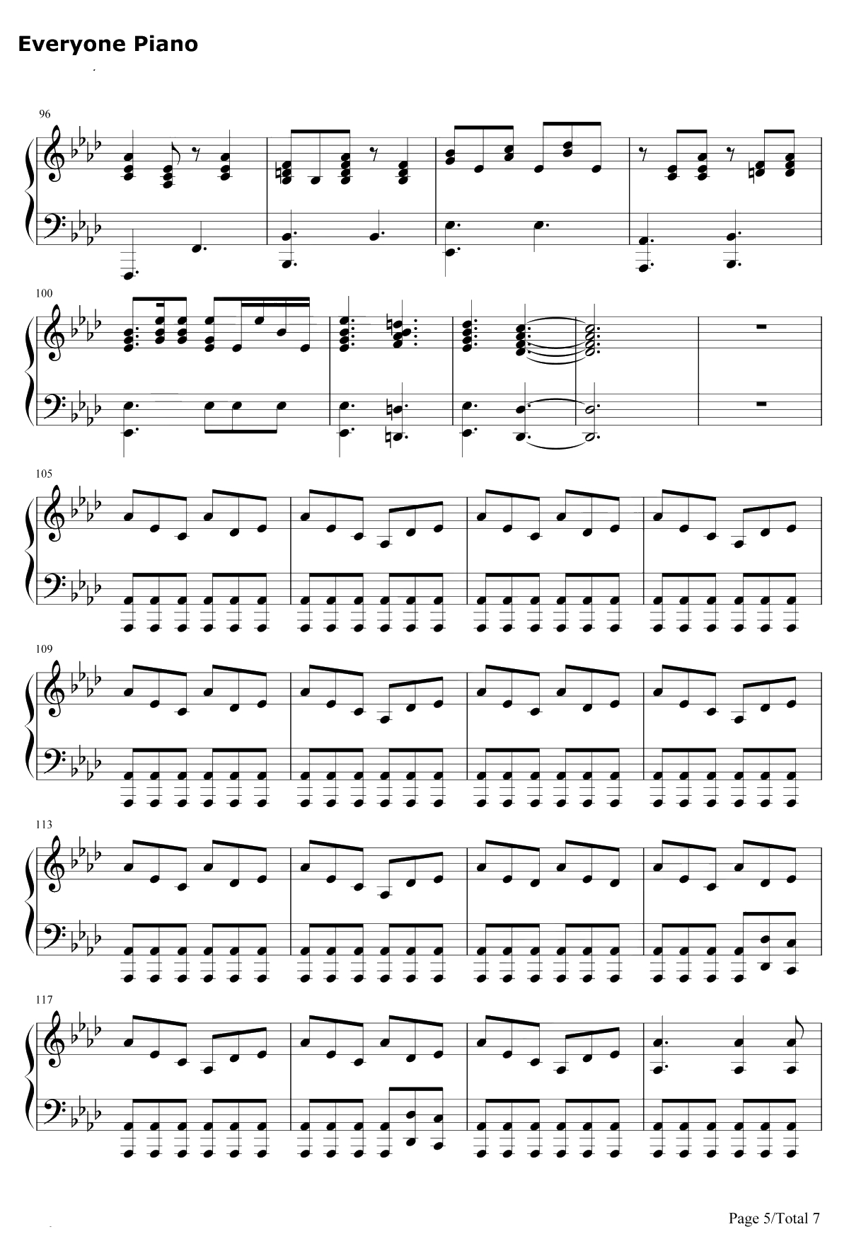 Some body to Love钢琴谱-Queen5