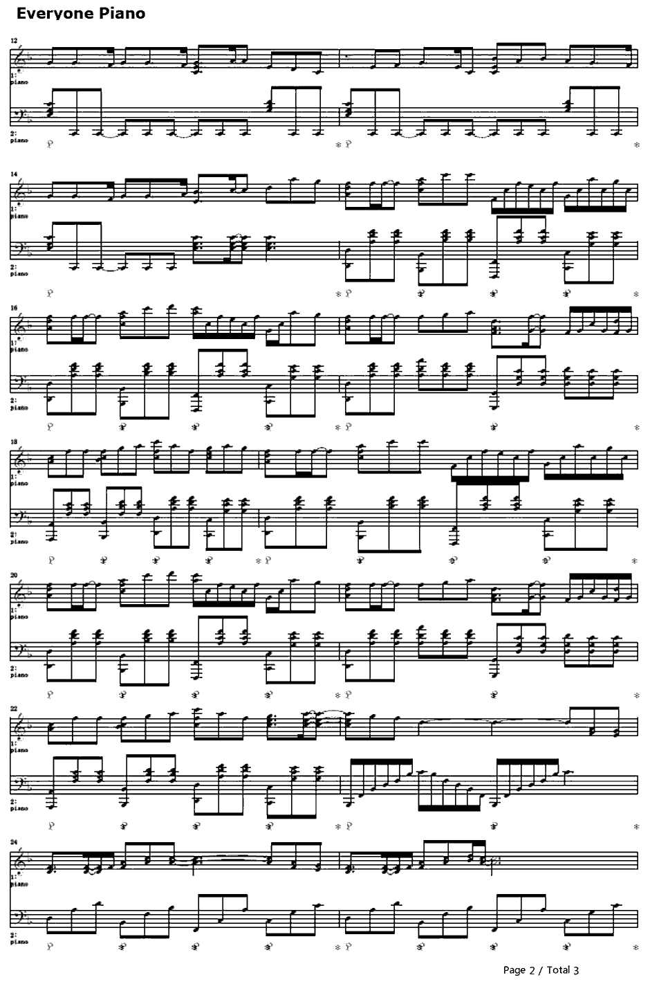 プライド～叹きの旅钢琴谱-AKINO　-创圣大天使插曲2