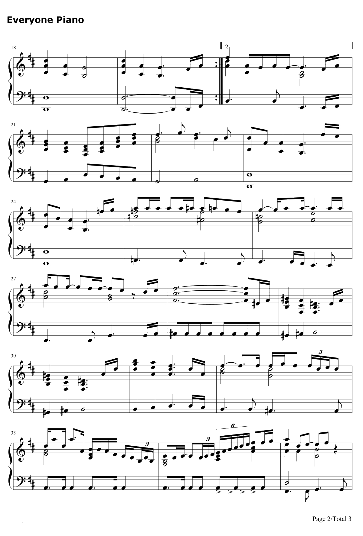 Go the Distance钢琴谱-RogerBart-大力士主题曲-Hercules主题曲2