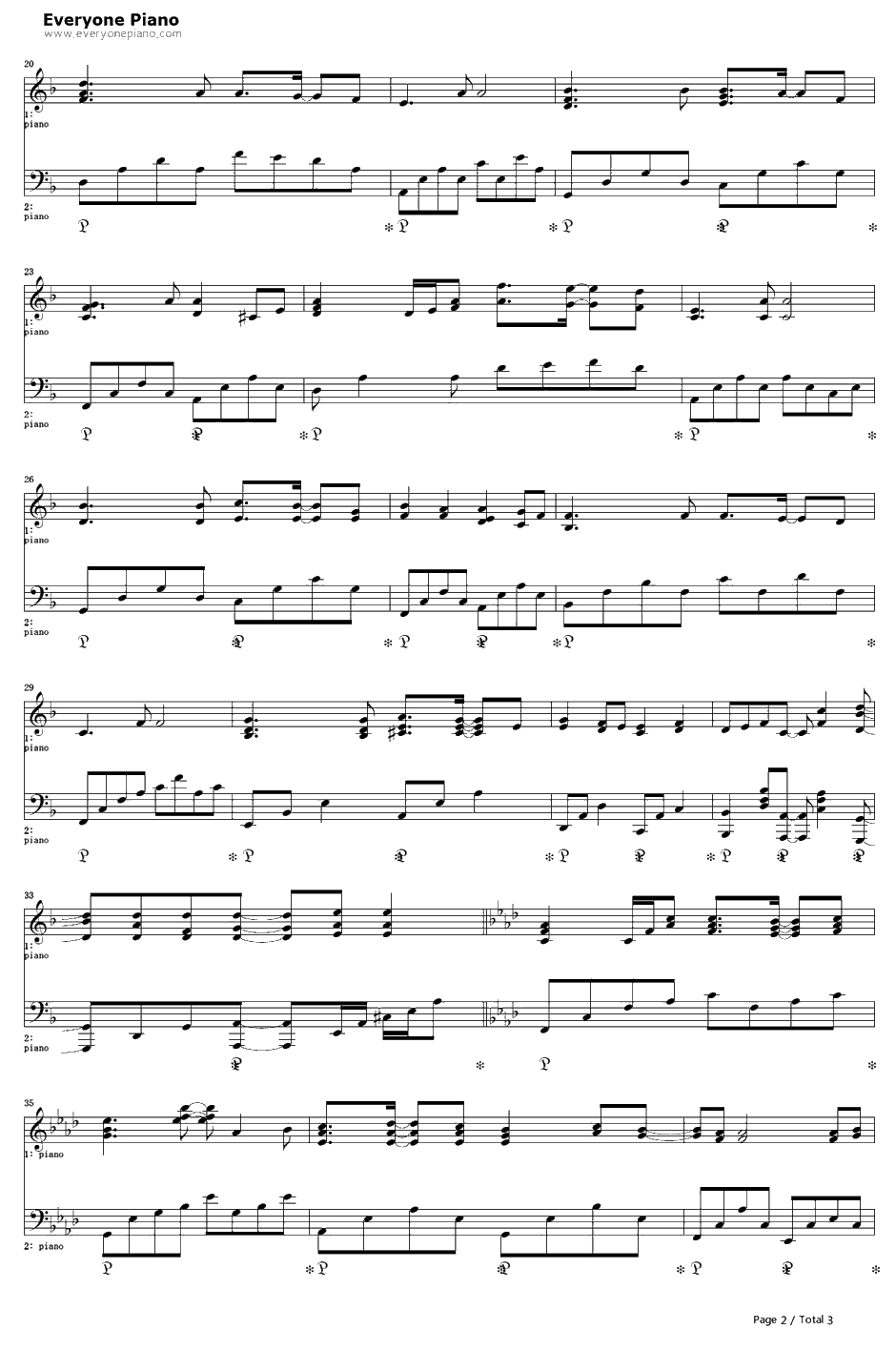 eternal blue钢琴谱-FictionJunction-战律星云OP2