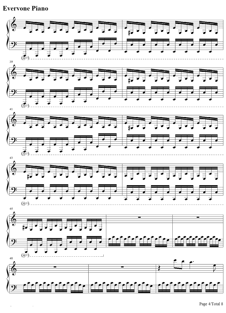 Every day钢琴谱-CarlyComando-NBA07-08赛季的广告宣传片-CarlyComando4