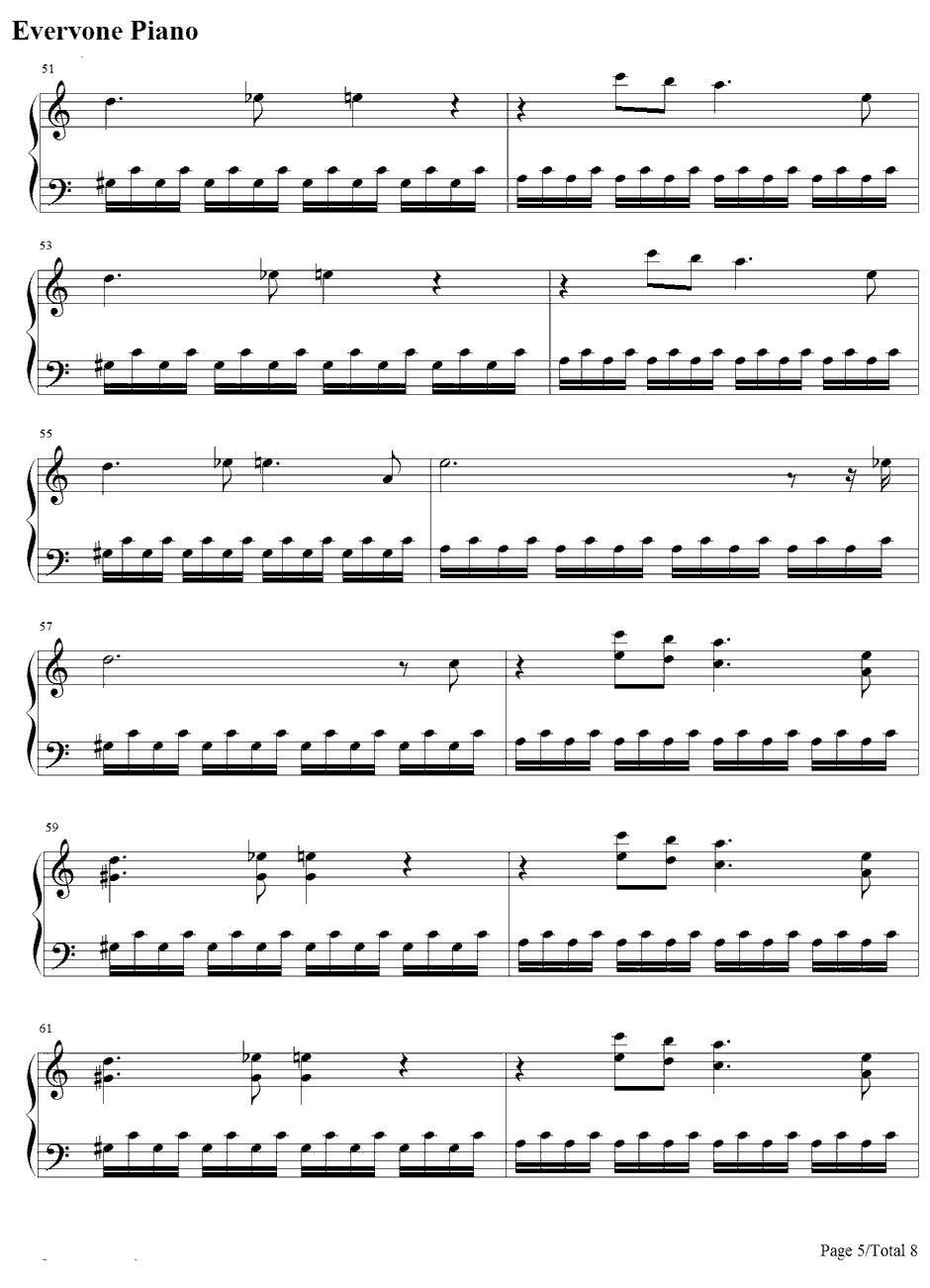 Every day钢琴谱-CarlyComando-NBA07-08赛季的广告宣传片-CarlyComando5