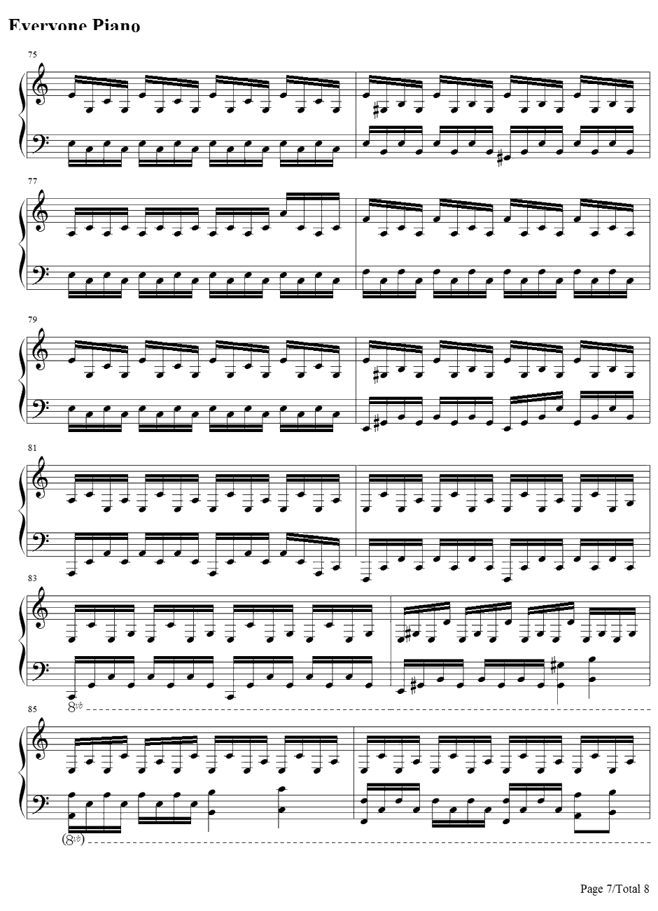 Every day钢琴谱-CarlyComando-NBA07-08赛季的广告宣传片-CarlyComando7