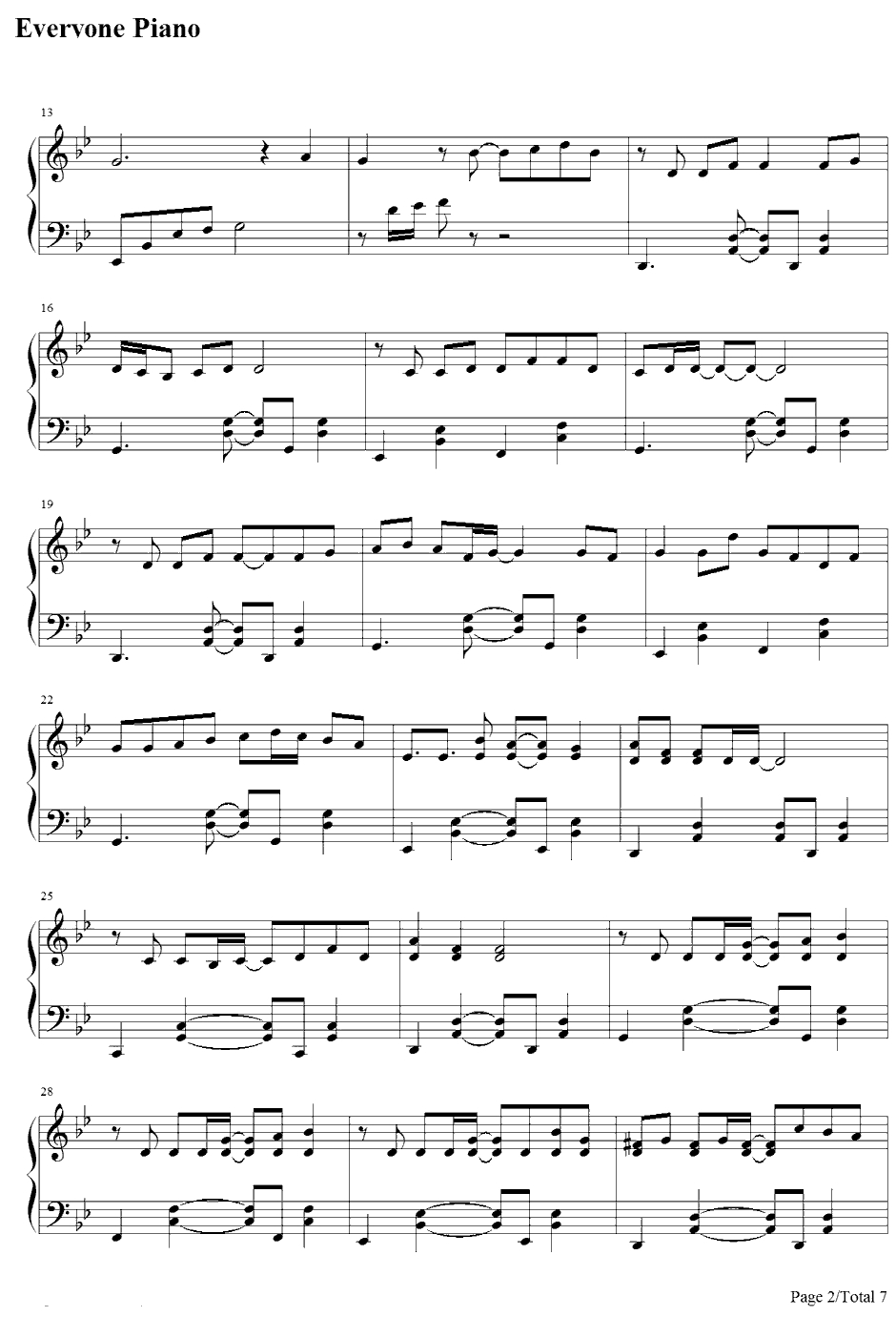 花びらの刻钢琴谱-吉冈亚衣加-薄樱鬼随想录OP2