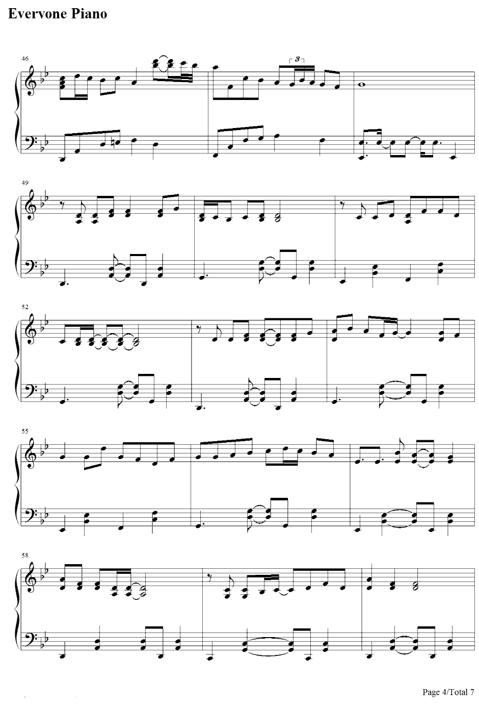 花びらの刻钢琴谱-吉冈亚衣加-薄樱鬼随想录OP4