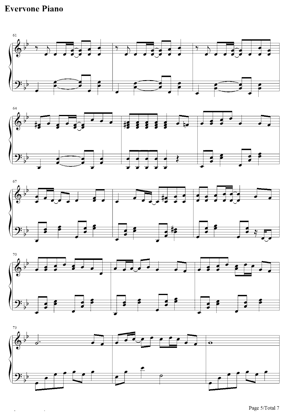 花びらの刻钢琴谱-吉冈亚衣加-薄樱鬼随想录OP5