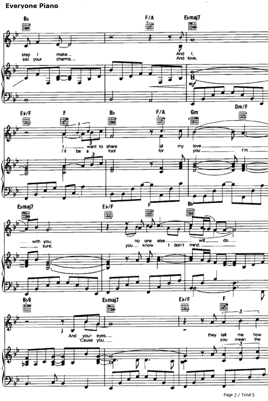 Endless Love钢琴谱-LionelRichie&DianaRoss-EndlessLove（无尽的爱）主题曲2