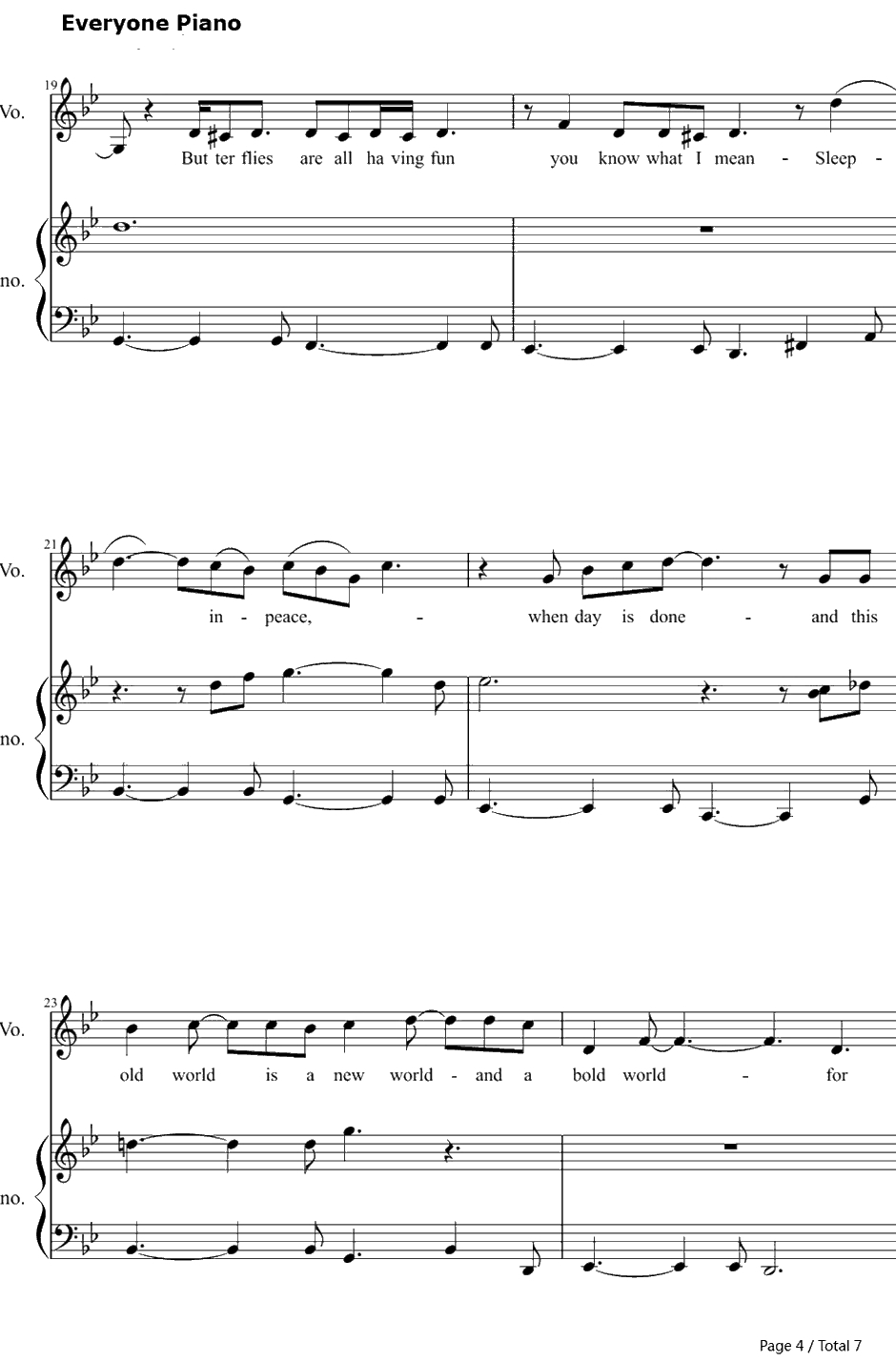 Feeling Good钢琴谱-MichaelBublé4