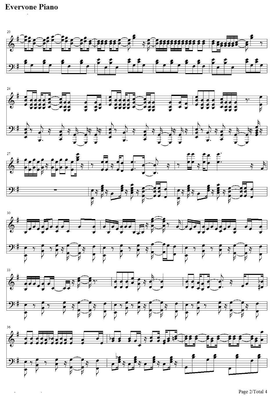 American Kids钢琴谱-KennyChesney2