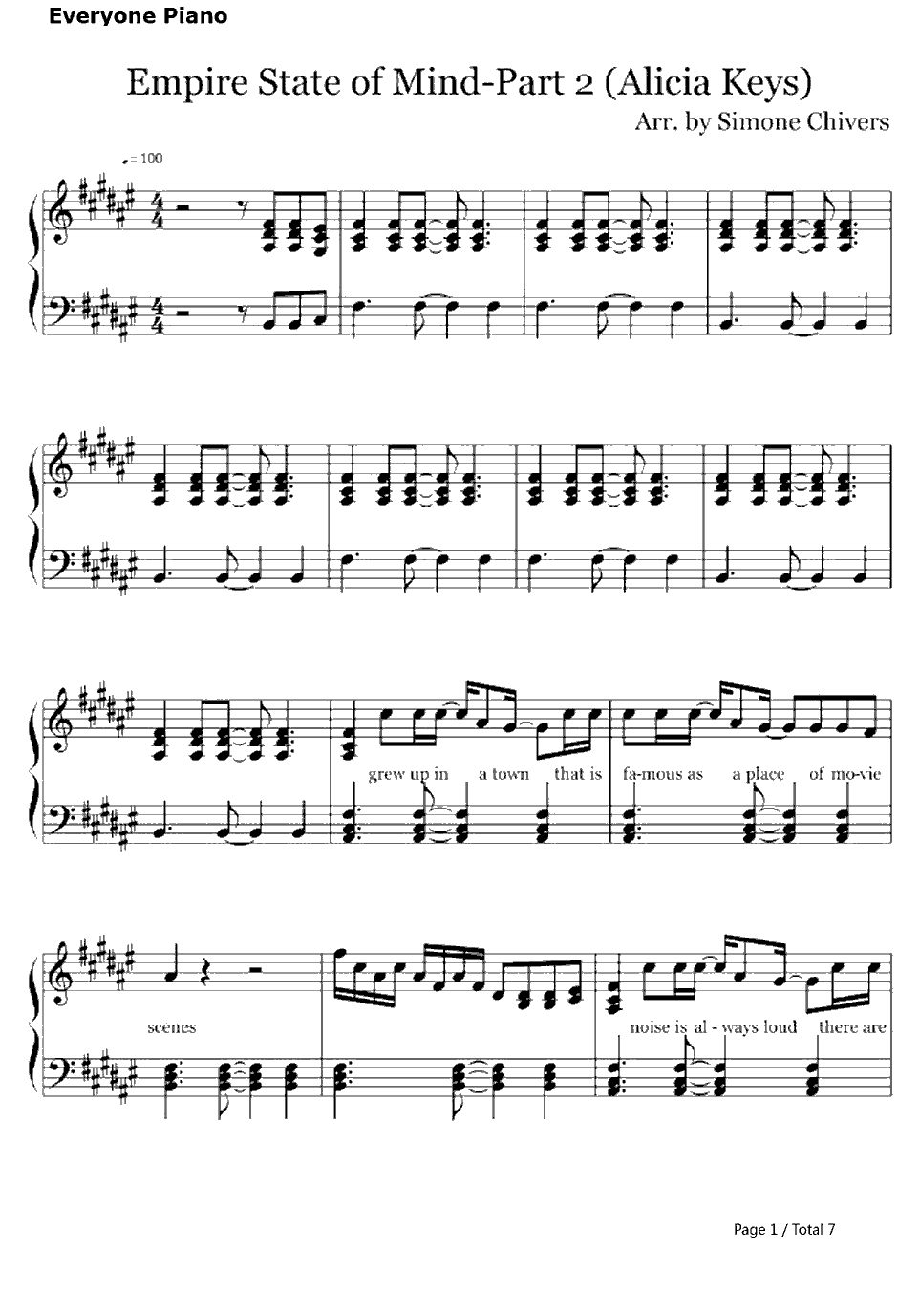 Empire State Of MindPart2钢琴谱-AliciaKeys1