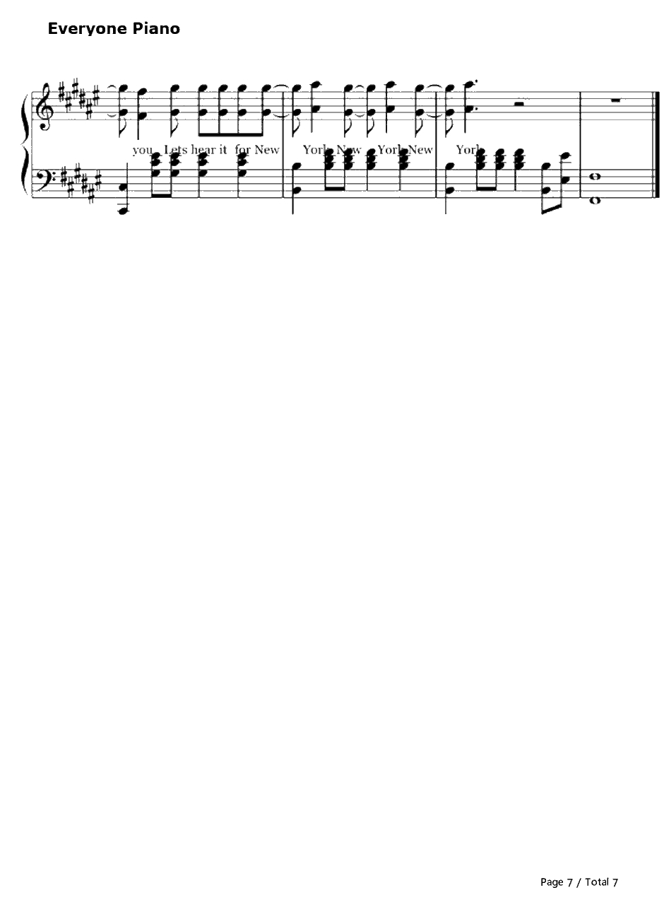 Empire State Of MindPart2钢琴谱-AliciaKeys7