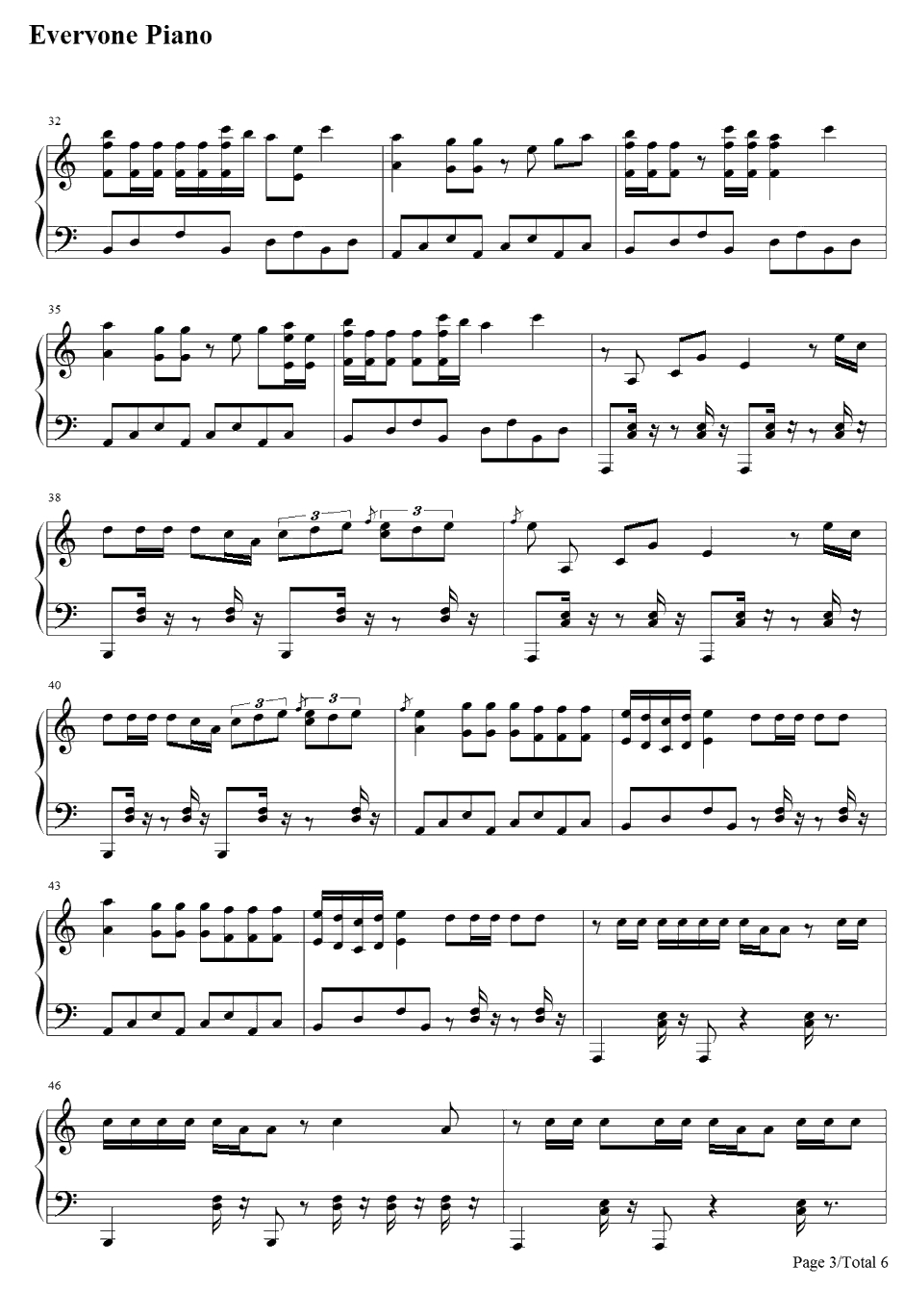 Na Na钢琴谱-TreySongz3