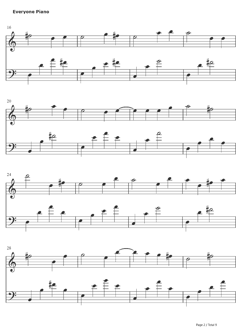 追寻钢琴谱-Music゛◆伤逝ゝ-逝去的回忆2