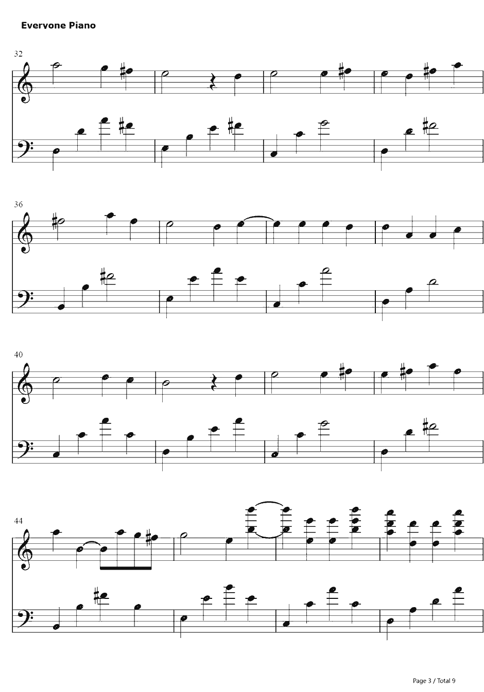 追寻钢琴谱-Music゛◆伤逝ゝ-逝去的回忆3