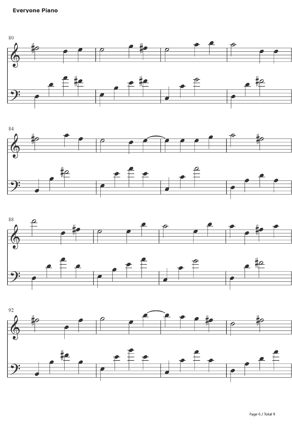 追寻钢琴谱-Music゛◆伤逝ゝ-逝去的回忆6