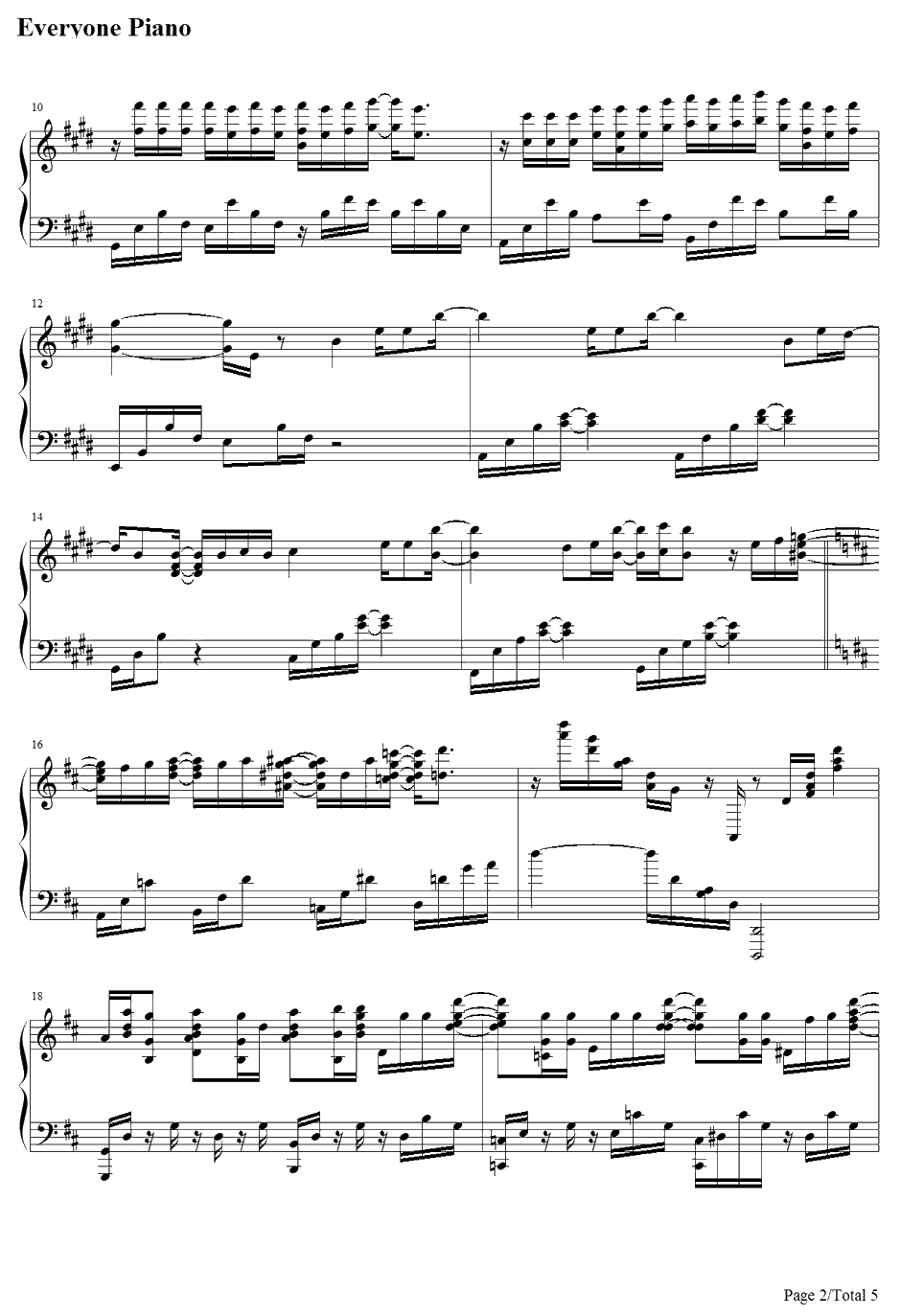 空とキミのメッセージ钢琴谱-ChouCho-翠星之加尔刚蒂亚ED2