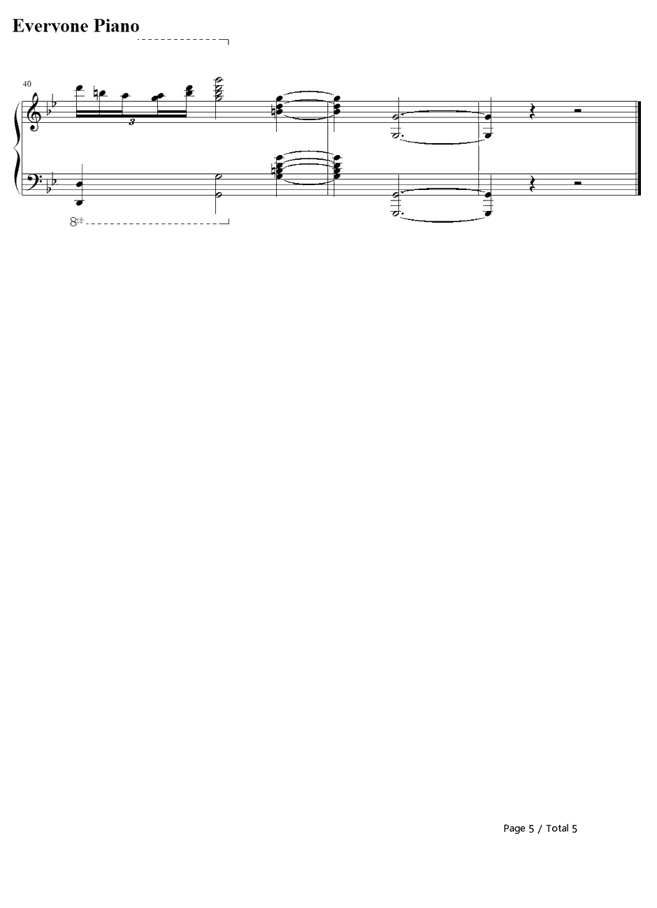 空とキミのメッセージ钢琴谱-ChouCho-翠星之加尔刚蒂亚ED5