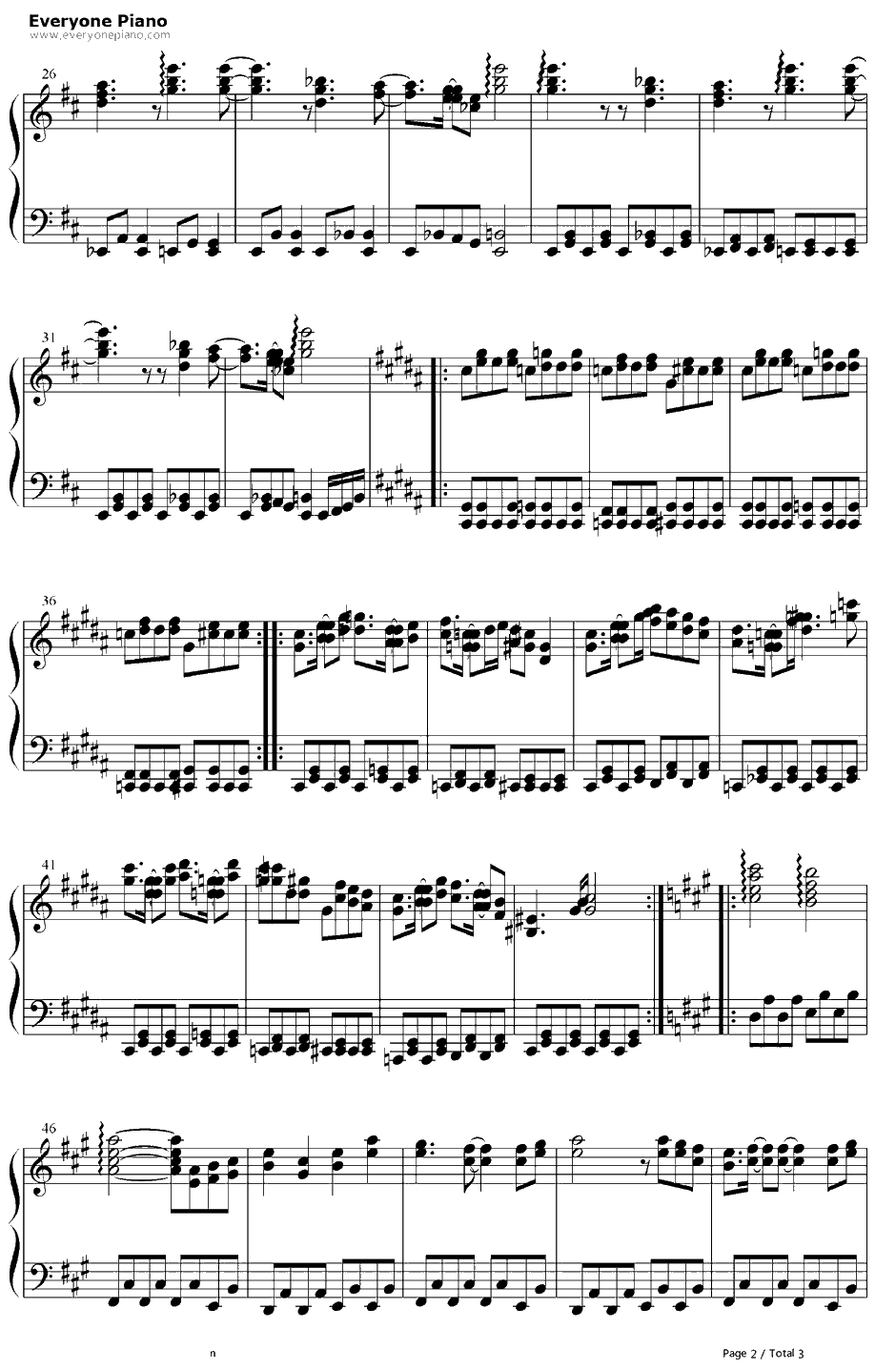 メイガスナイト钢琴谱-东方Project-妖精大战争～东方三月精OST2