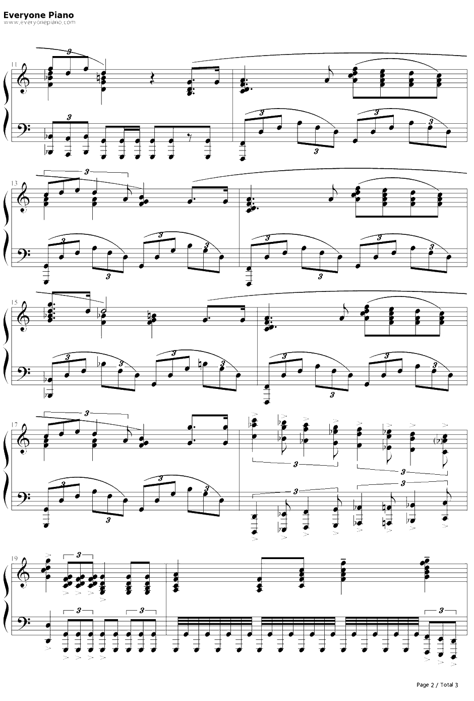 Star Wars钢琴谱-JohnWilliams-星球大战主题曲2