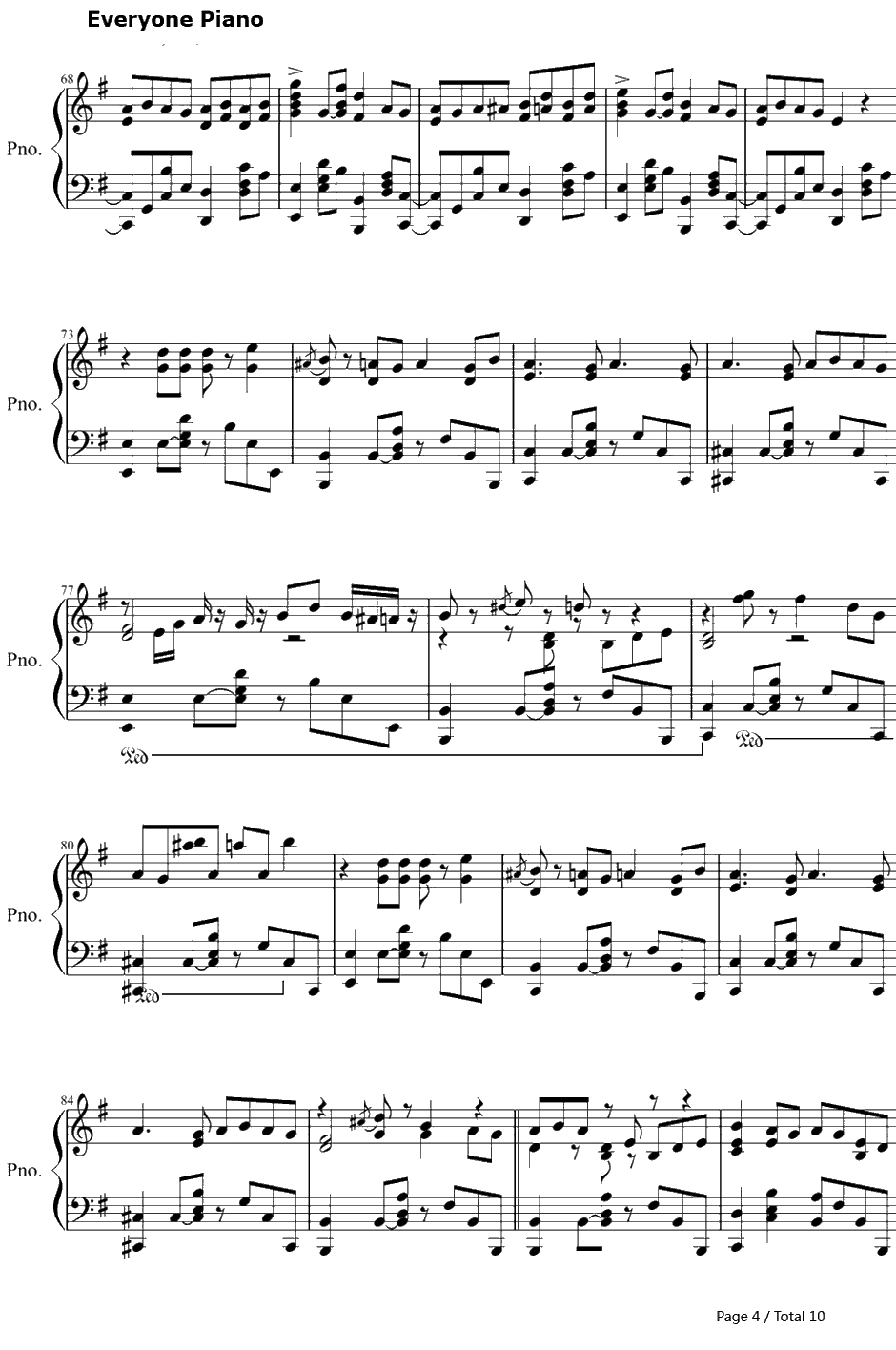 阳炎days钢琴谱-自然の敌P-触手猴带力度版4