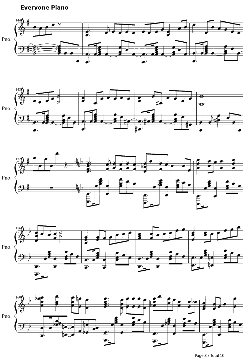 阳炎days钢琴谱-自然の敌P-触手猴带力度版8