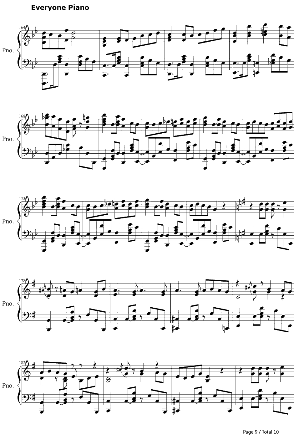 阳炎days钢琴谱-自然の敌P-触手猴带力度版9