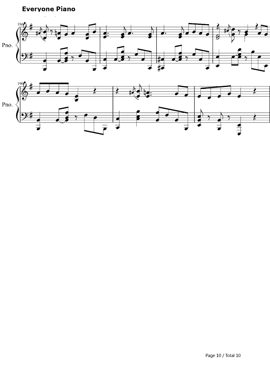 阳炎days钢琴谱-自然の敌P-触手猴带力度版10