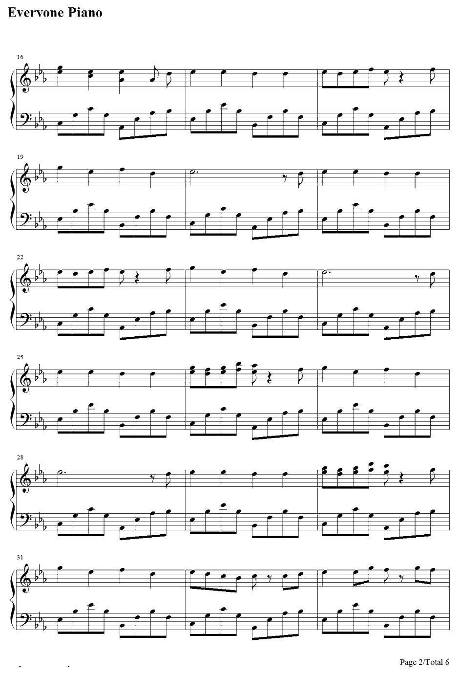 Far Away From Home钢琴谱-GrooveCoverage2