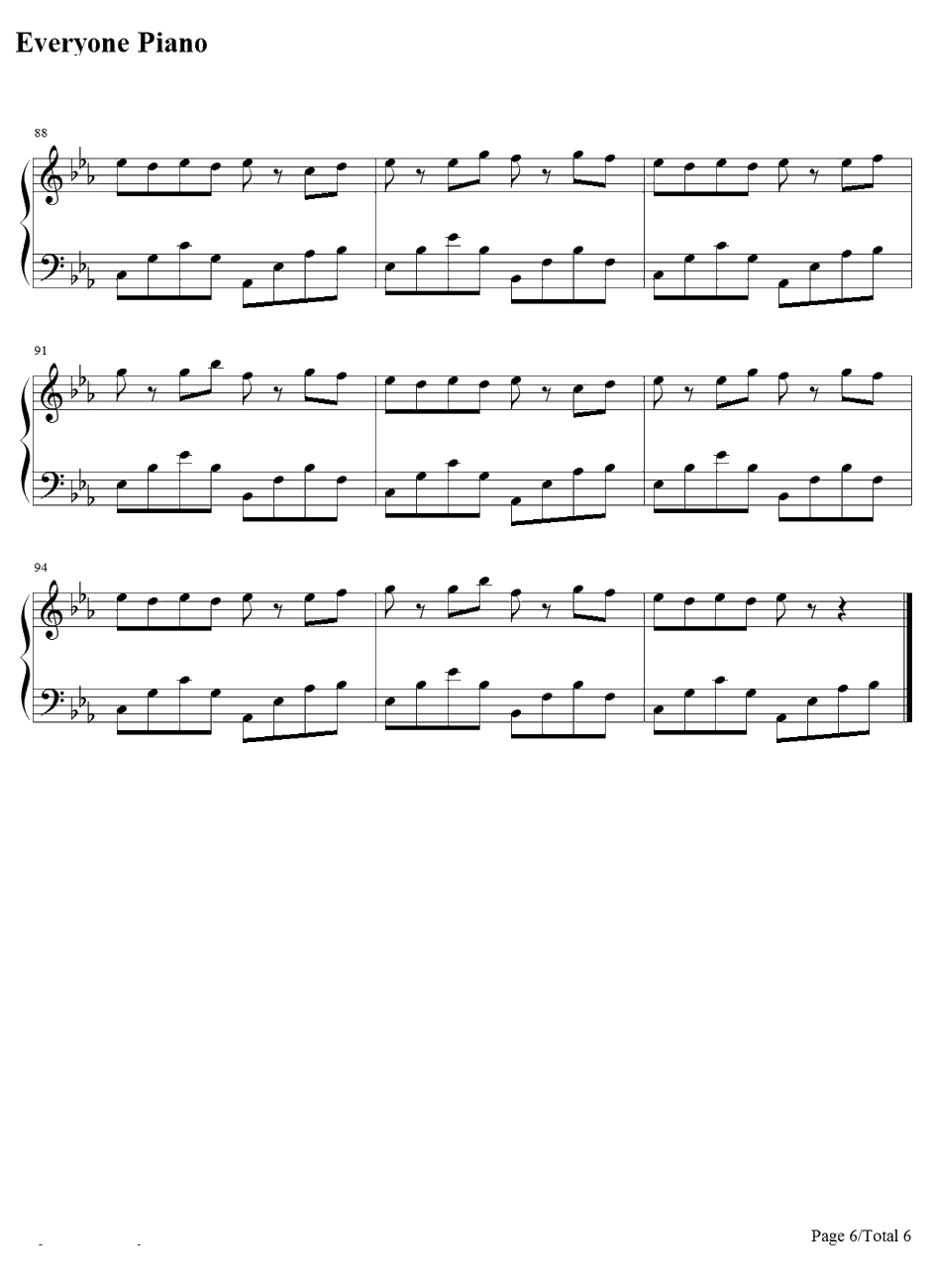 Far Away From Home钢琴谱-GrooveCoverage6