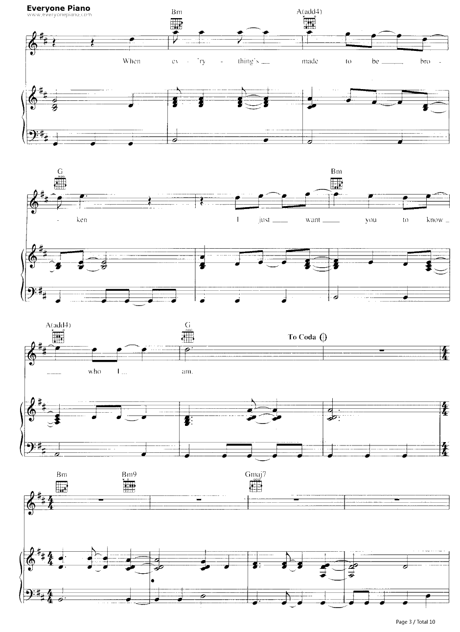 Iris钢琴谱-GooGooDolls-天使之城OST3