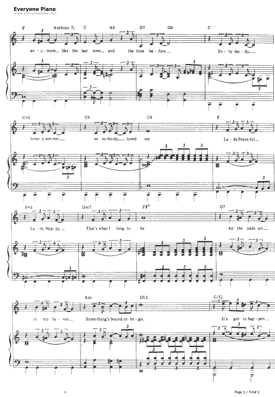 Maybe This Time钢琴谱-LizaMinnelli-歌厅OST-CabaretOST2