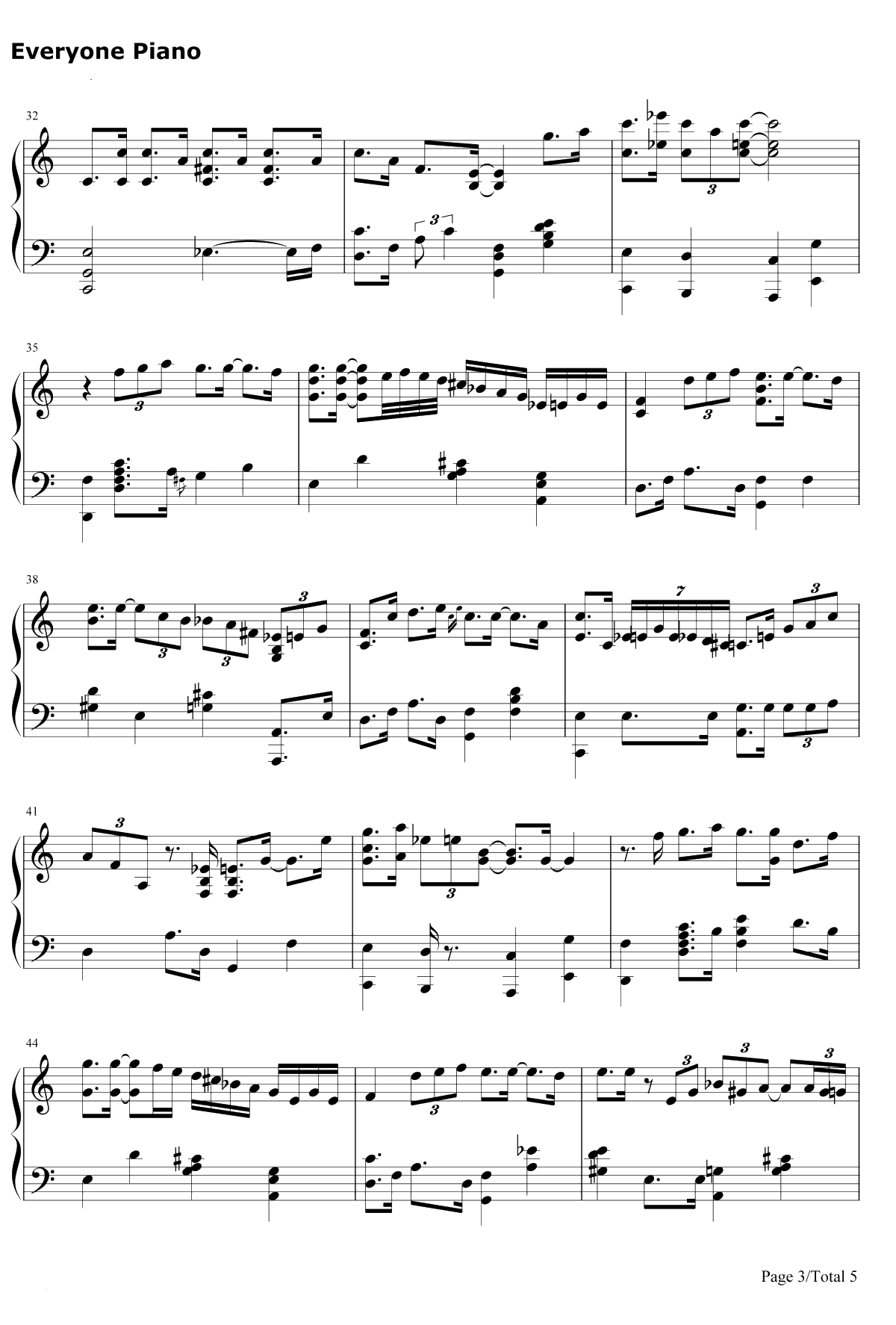 Blue Moon钢琴谱-RichardRodgersLorenzHart3