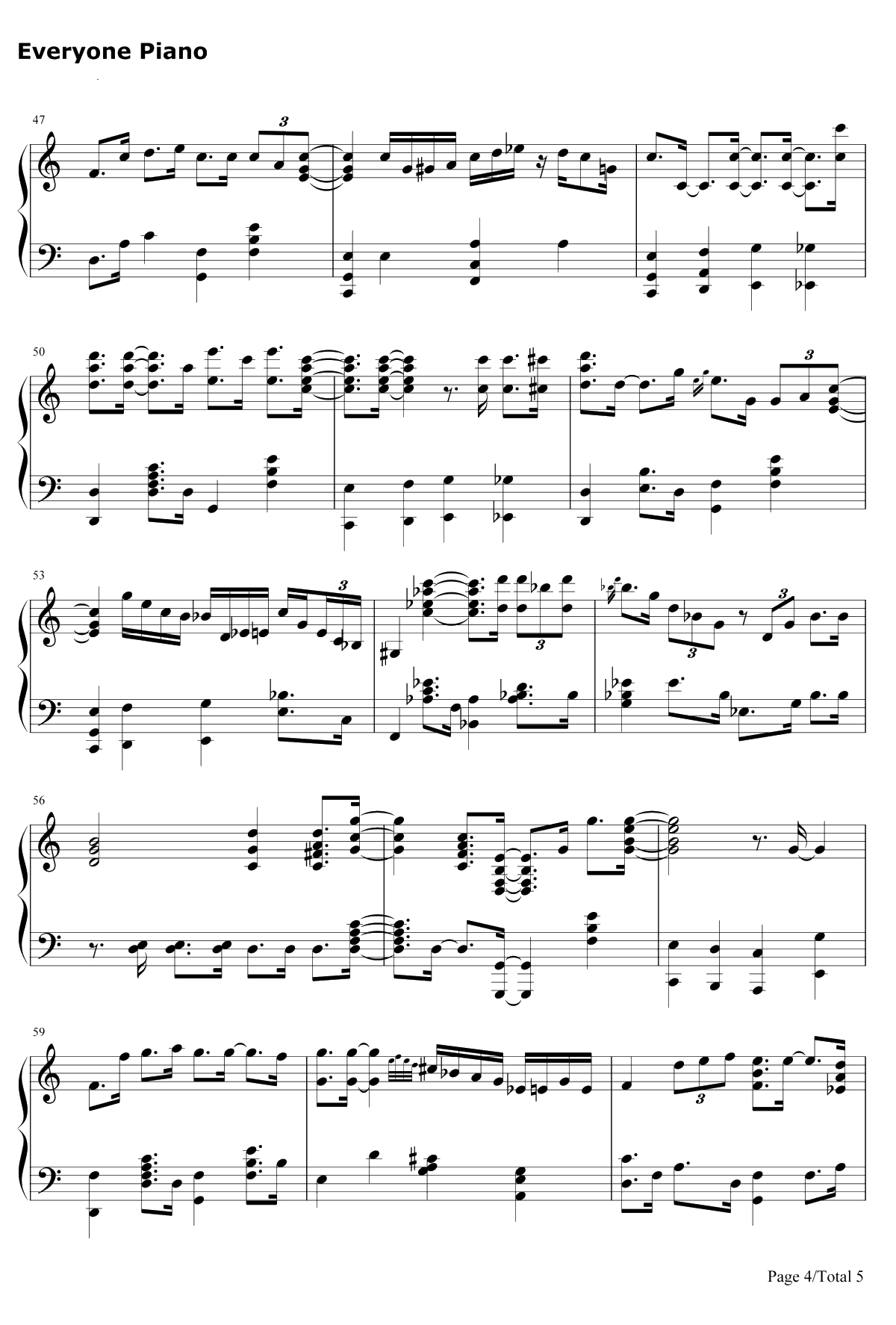 Blue Moon钢琴谱-RichardRodgersLorenzHart4