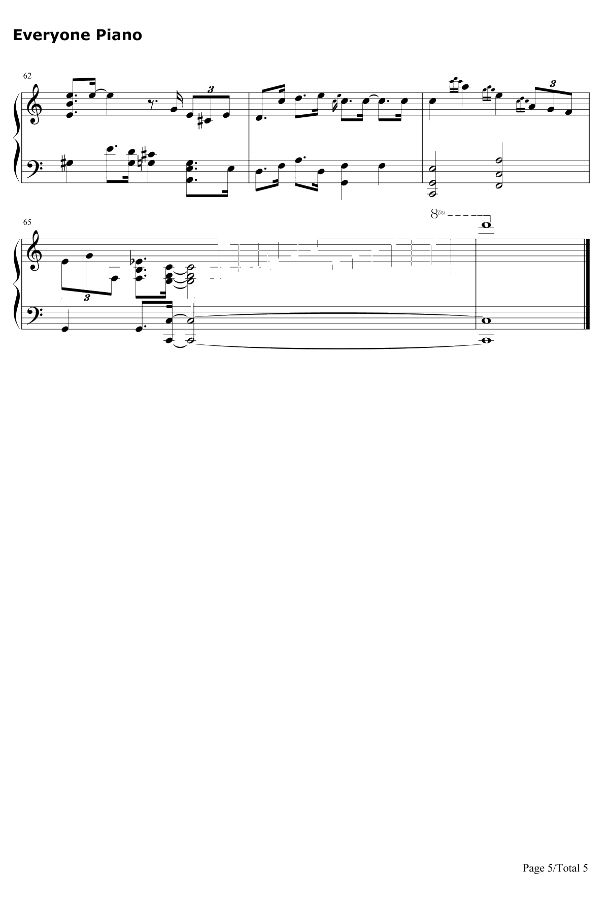 Blue Moon钢琴谱-RichardRodgersLorenzHart5