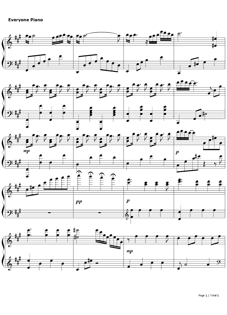 Gerudo Valley钢琴谱-PonyCanyon-塞尔达传说时之笛OST-ゼルダの伝説時のオカリナOST3