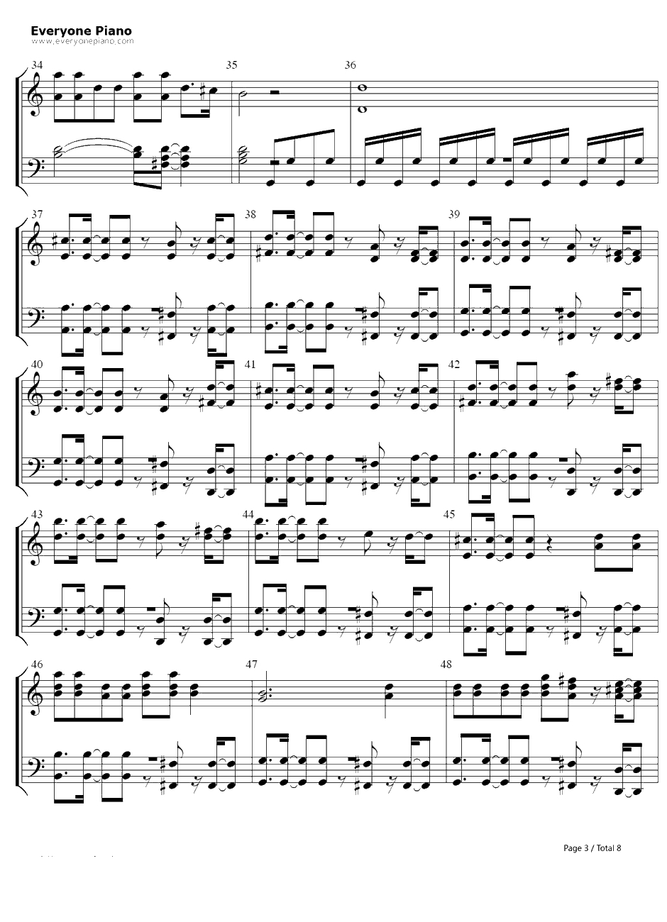 Don't You Worry Child钢琴谱-SwedishHouseMafia3