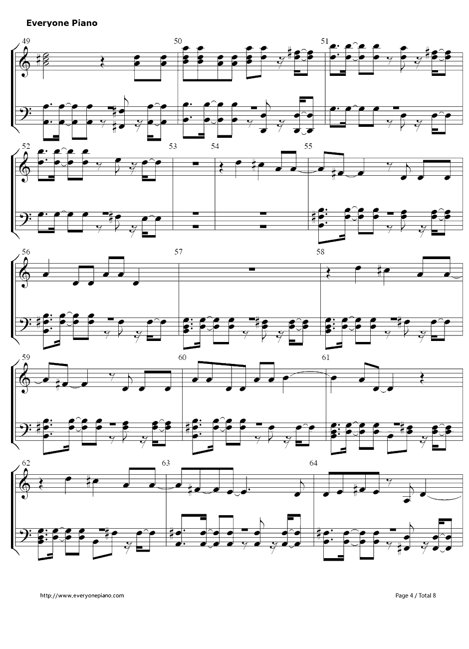 Don't You Worry Child钢琴谱-SwedishHouseMafia4