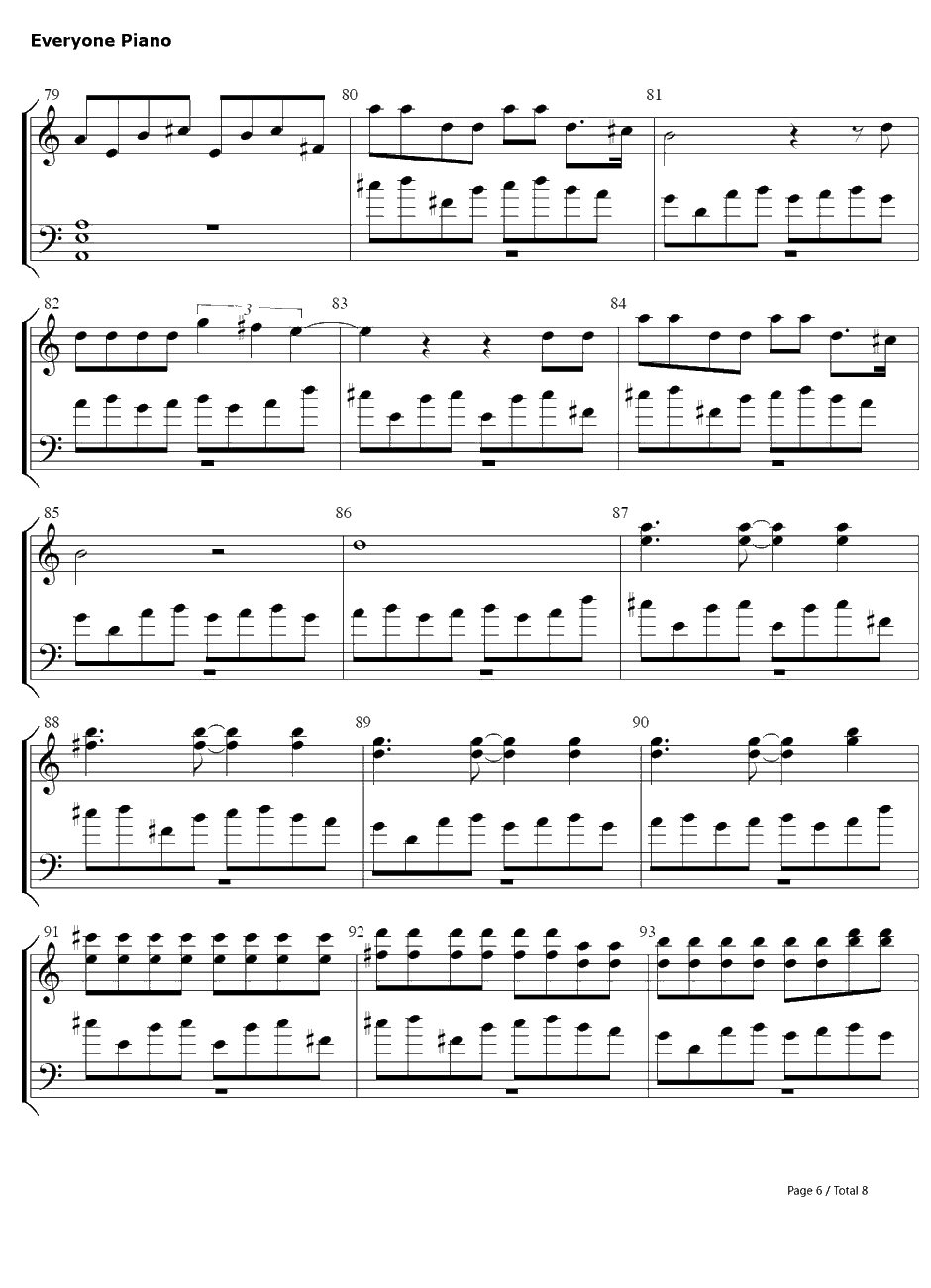 Don't You Worry Child钢琴谱-SwedishHouseMafia6