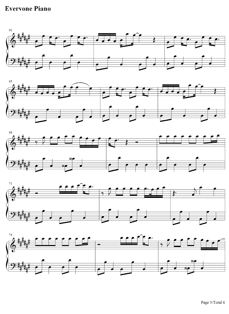 I'm a Loner钢琴谱-CNBLUE5