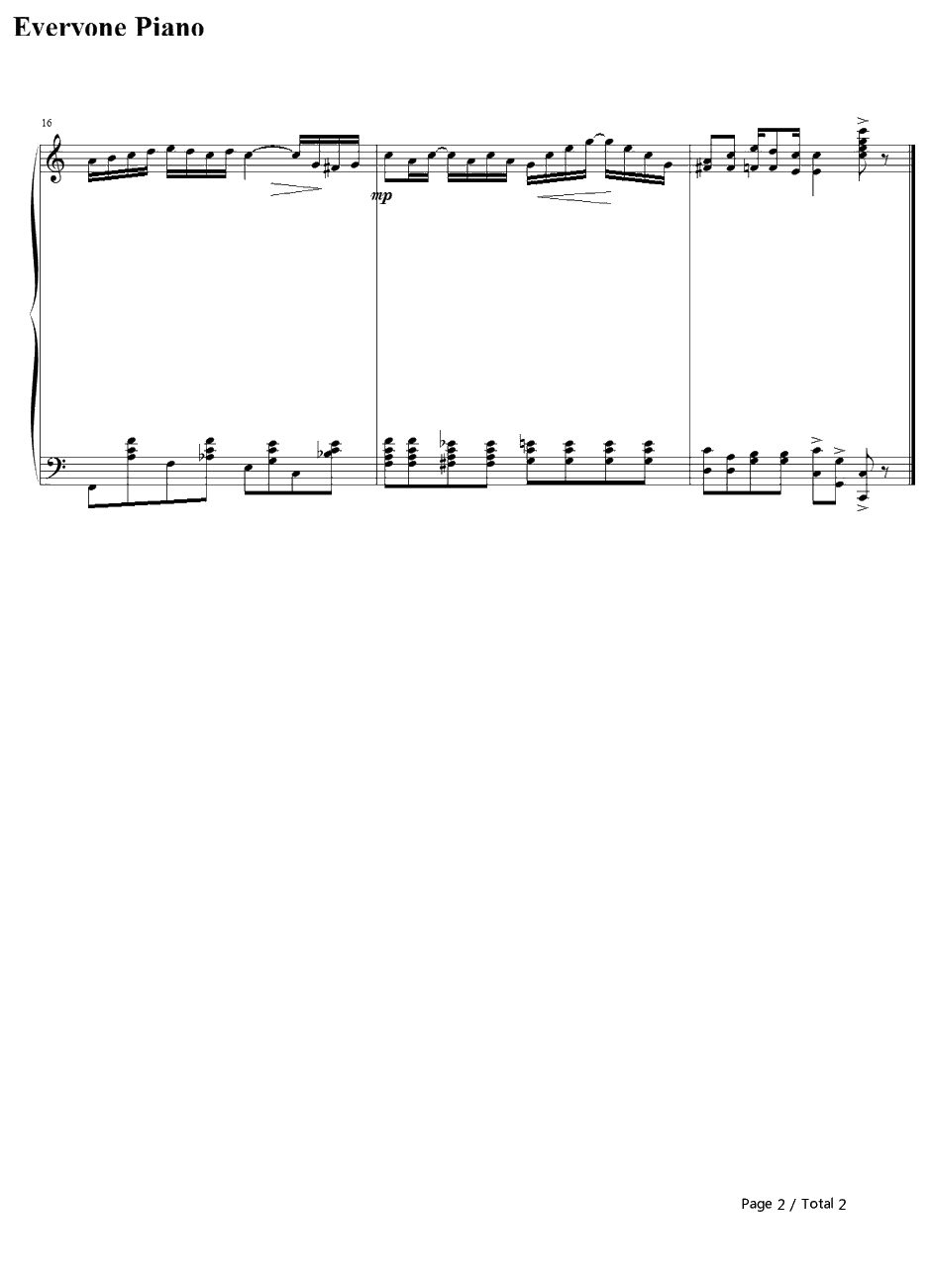 The Entertainer钢琴谱-ScottJoplin-骗中骗主题曲2