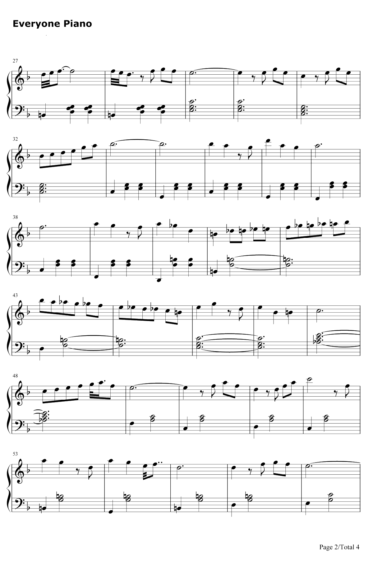 Married Life钢琴谱-MichaelGiacchino-飞屋环游记OST2