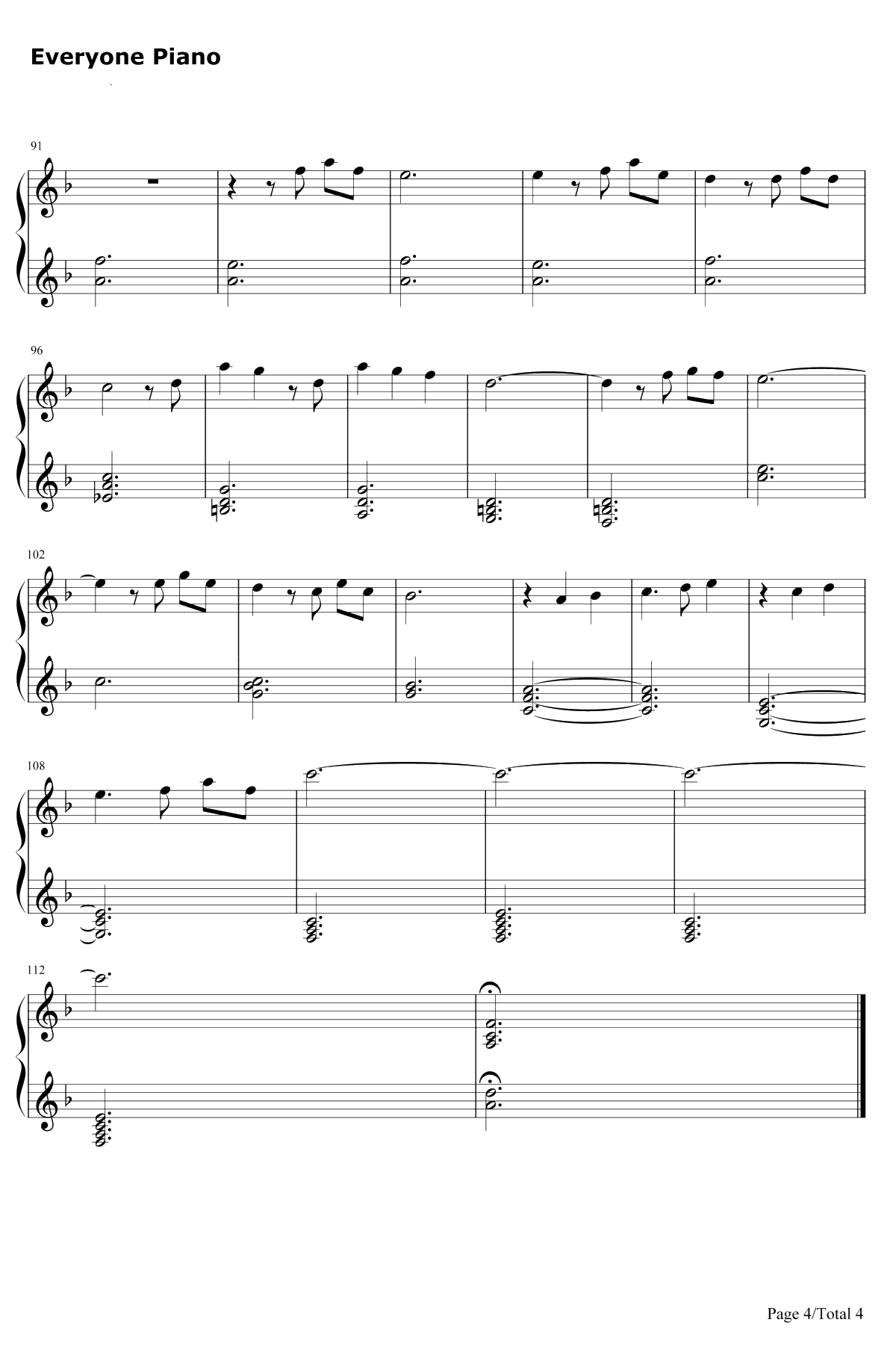 Married Life钢琴谱-MichaelGiacchino-飞屋环游记OST4