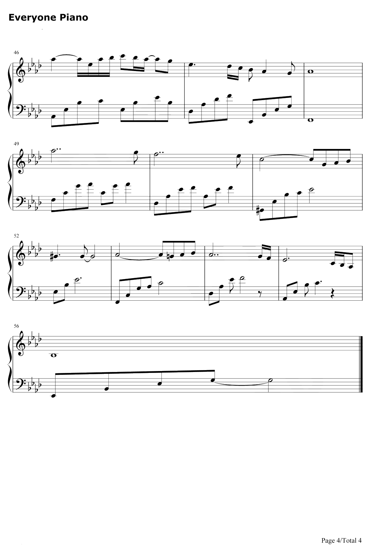 In Love钢琴谱-July-沉浸在爱中4