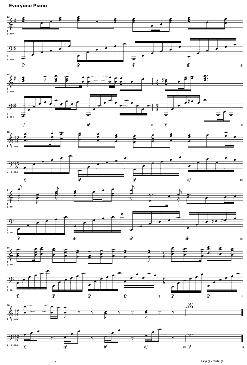 Distance钢琴谱-FictionJunction-机动战士高达SEEDED3