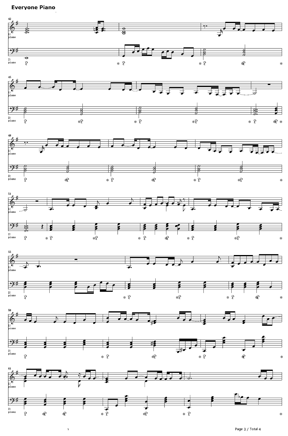 Howling钢琴谱-天野月子3