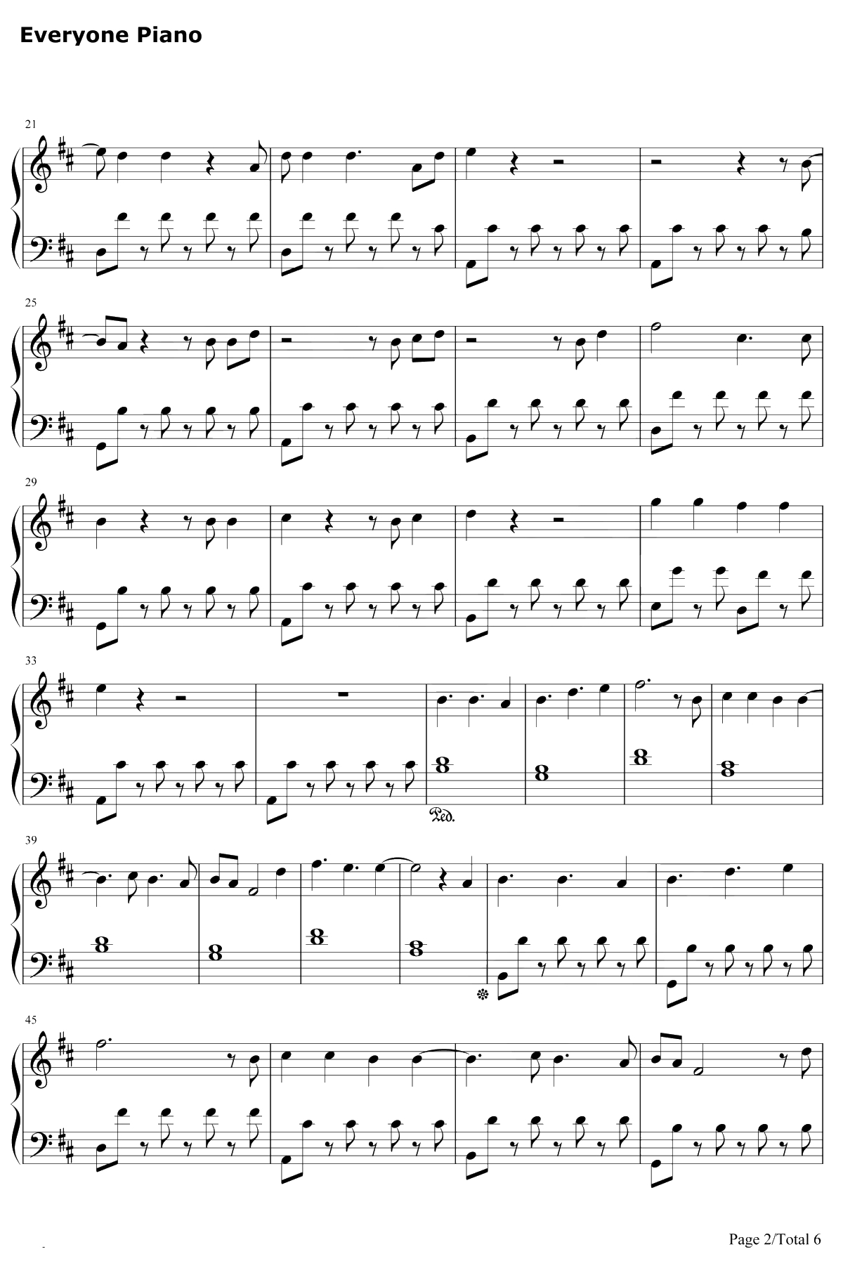 Waves钢琴谱-Dean Lewis2