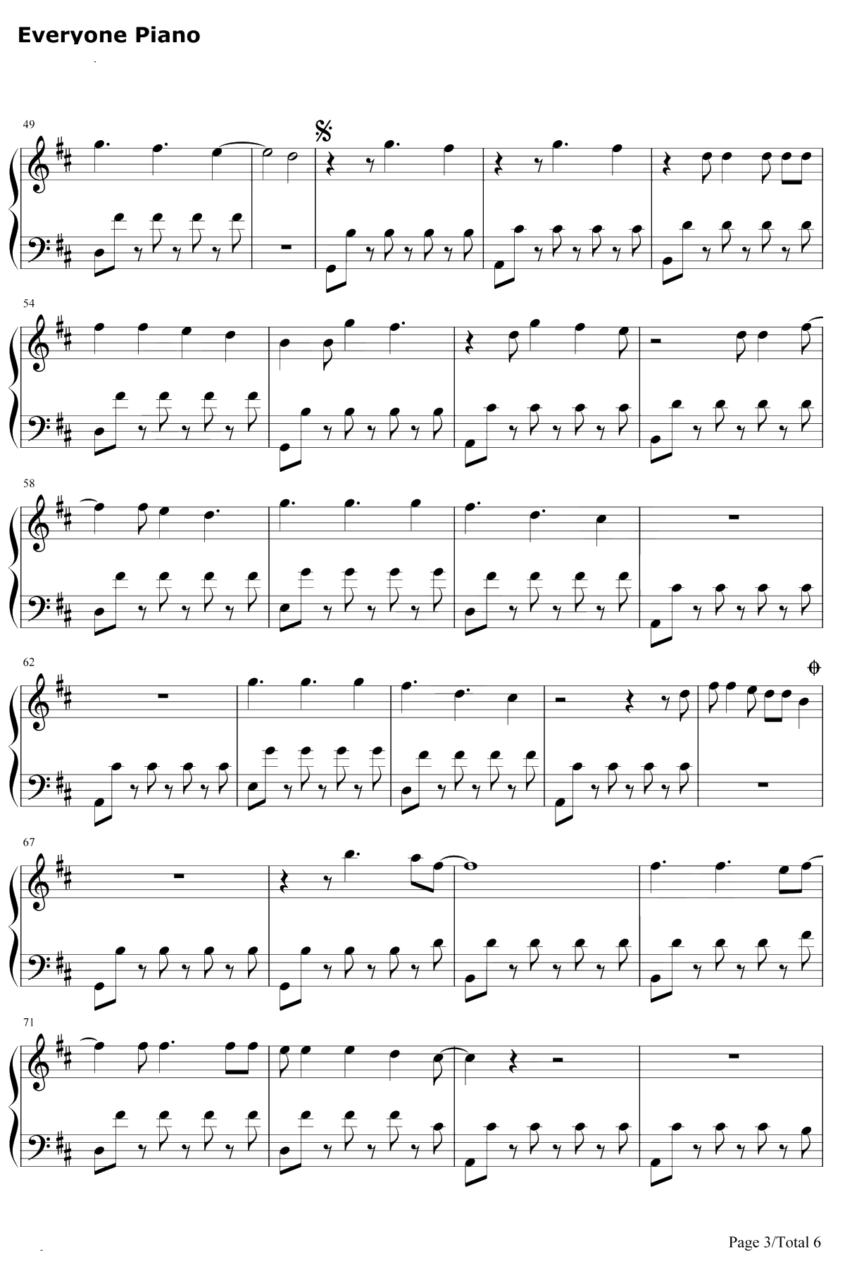 Waves钢琴谱-Dean Lewis3