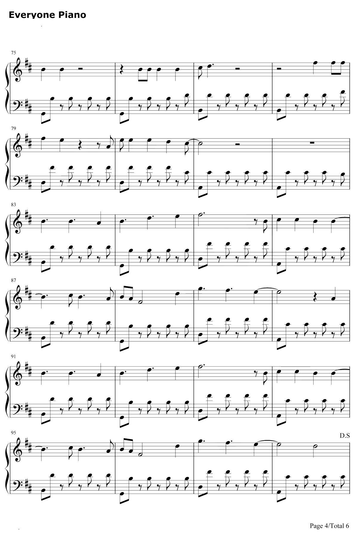 Waves钢琴谱-Dean Lewis4