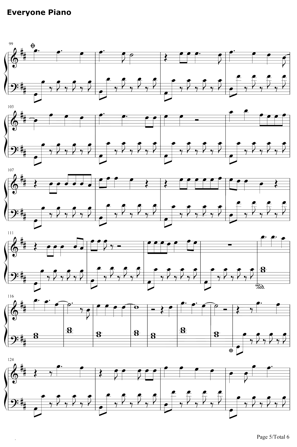 Waves钢琴谱-Dean Lewis5